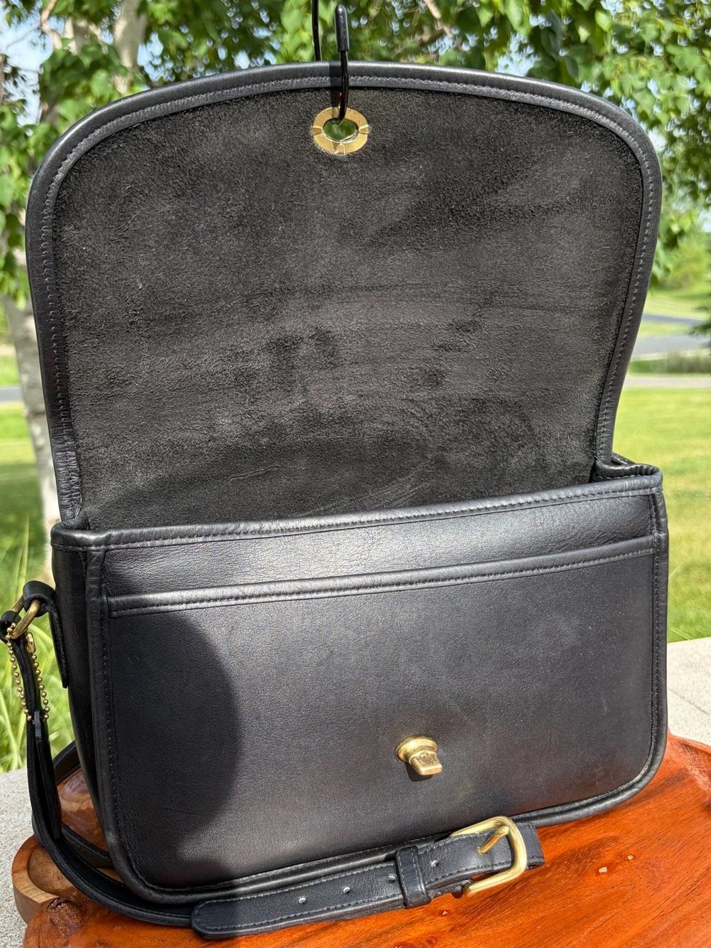 Vintage COACH City Bag Black Leather style 9790 EUC - Picture 6 of 17